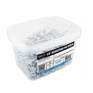 Black Rivets 1/8" Aluminum Plastic Tub [500]