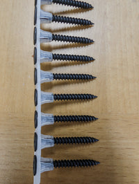 #6 x 1 5/8 Proferred Phillips Bugle Head Collated Fine Thread Drywall Screws Black - Carton – Phosphate (10000)