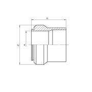 C0319-32 | 32 Compression Sleeve (Ferrule), Carbon Steel