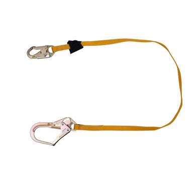 C111206 Positioning Lanyard (1" Web, Snaphook and Rebar Hooks) - 6 Ft by Werner