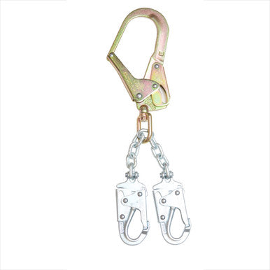 C191203 Rebar Positioning Lanyard (Chain, 2 Snaphooks, Rebar Hook) - 18" by Werner