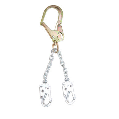C191204 Rebar Positioning Lanyard (Chain, 2 Snaphooks, Rebar Hook) - 22" by Werner