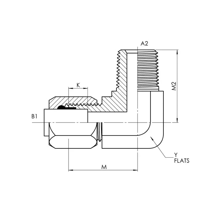 C2501-04-04-FG | 04 BT - 04 MP 90 Elbow Forged, Carbon Steel