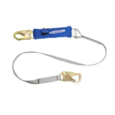 C311701 DeCoil Lanyard (1" web, Snaphook, Tieback Snaphook) - 6 Ft by Werner