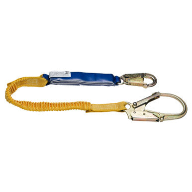 C341200 DeCoil Stretch Lanyard (Snaphook and Rebar Hooks) - 6 Ft by Werner