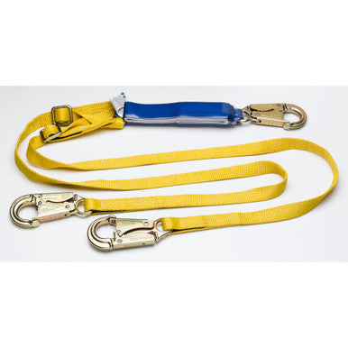 C411102 6 ft DeCoil Adjustable Twinleg Laynard (DCELL Shock Pack, 1 in Web, Snaphook) by Werner