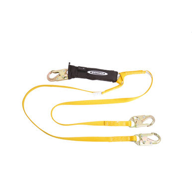 C411120 DeCoil Twinleg Lanyard (1" web, Snaphooks) - 6 Ft 12FF by Werner