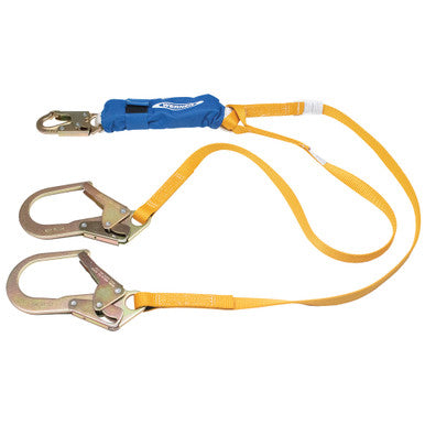 C441200 DeCoil Stretch Twinleg Lanyard (Snaphook and Rebar Hooks) - 6 Ft by Werner