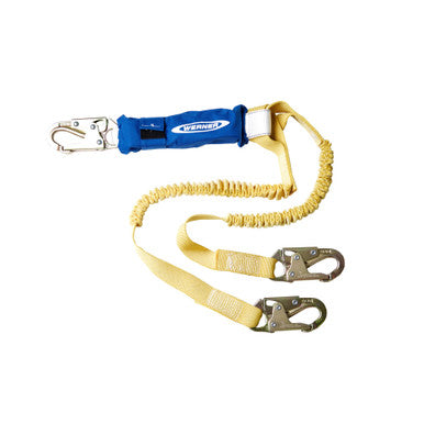 C441100 DeCoil Stretch Twinleg Lanyard (Snaphooks) - 6 Ft by Werner
