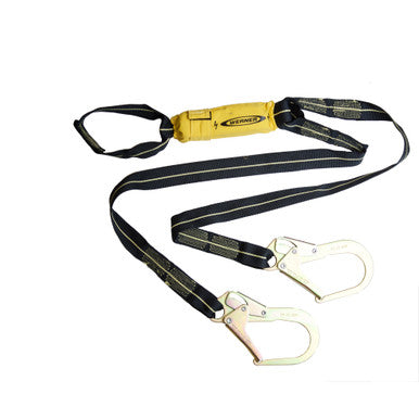 C913200 SoftCoil Arc Flash Twinleg Lanyard (Loop, Rebar Hooks) - 6' by Werner