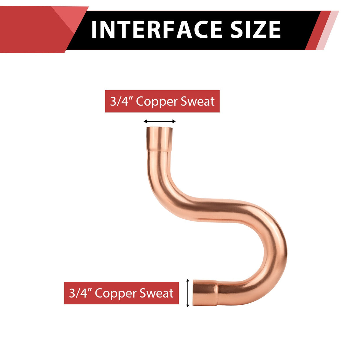 3/4" Copper Suction Line P-Trap