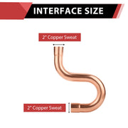 2" Copper Suction Line P-Trap