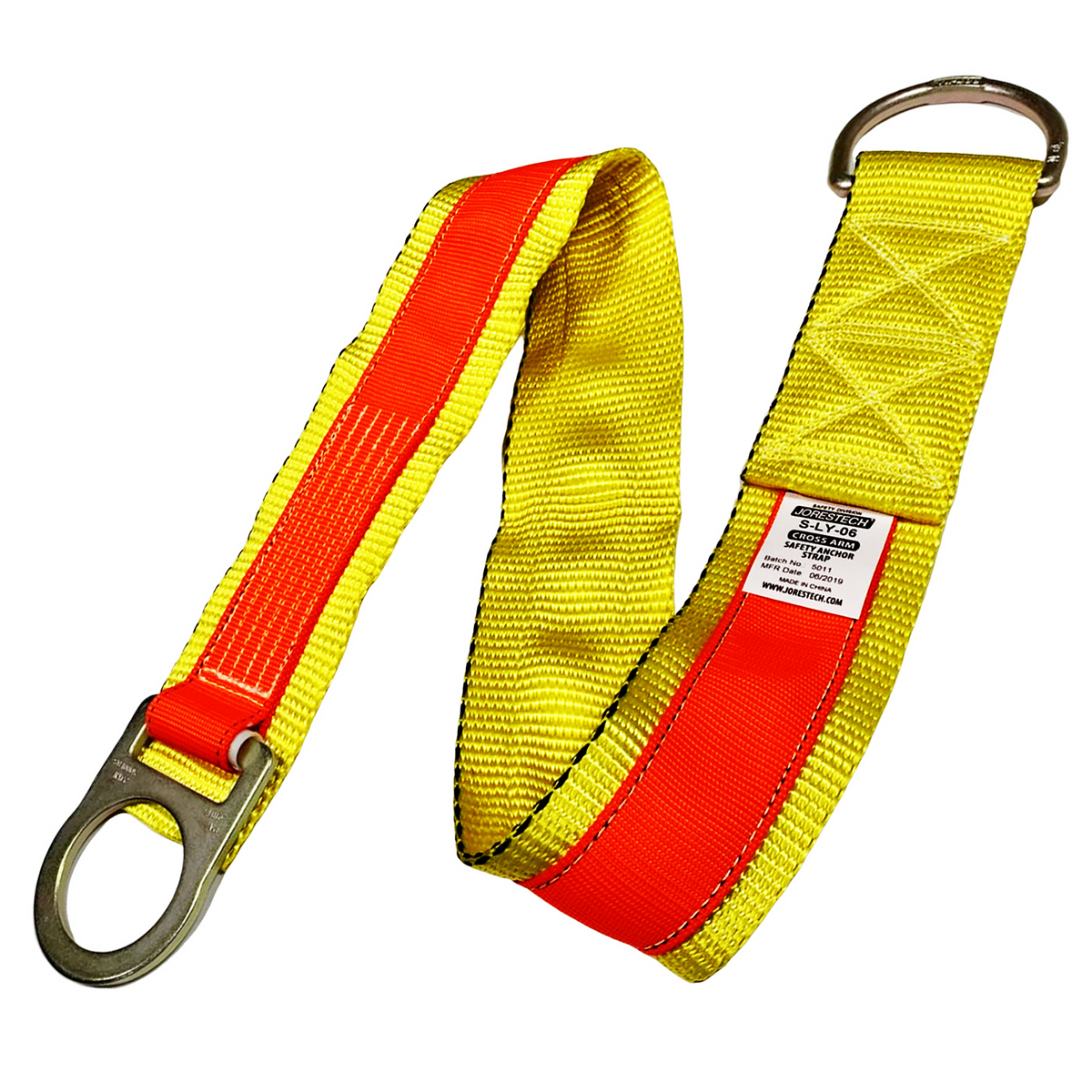 Cross Arm Anchor Strap with Double-D Ring System