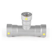 1-1/2" x 1-1/2" x 1-1/4" Carbon Press Tee