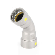 1/2" Carbon Press 45° Elbow