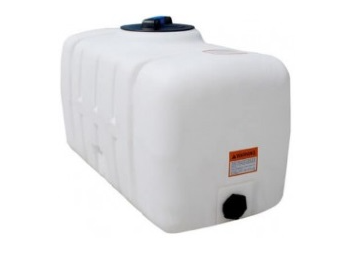200 Gallon PCO Plastic Portable Flat Bottom Utility Tank in White 42347
