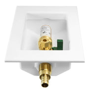 1/2" PEX Expansion (F1960) Inlet, Ice Maker Outlet Box, with Copper Arrestor