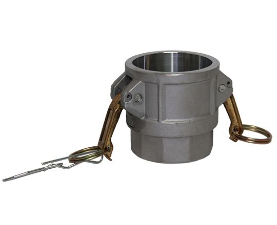 D-150-ALUMINUM | Part D - Coupler - 1-1/2" Female Coupler x 1-1/2" Female NPT, Aluminum