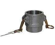 D-800-ALUMINUM | Part D - Coupler - 8" Female Coupler x 8" Female NPT, Aluminum