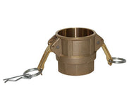 D-300-BRASS | Part D - Coupler - 3" Female Coupler x 3" Female NPT, Brass
