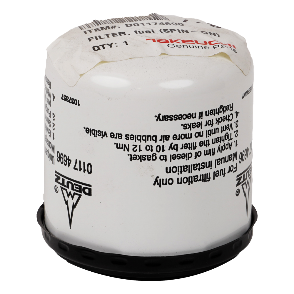 Takeuchi Fuel Filter (Spin-On) D01174696