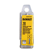 DEWALT DWAPP18010 1/8IN DRYWALL PILOT POINT CUT OUT BIT 10 Pack