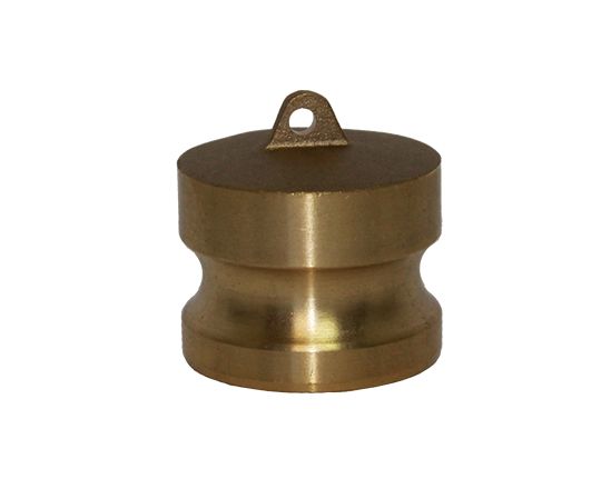 DP-400-BRASS | Dust Plug - 4" Male End Adapter, Brass