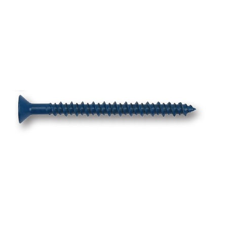 Dewalt Flat Phillips Concrete Screw, 1/4 in Dia. x 2 1/4 in, Steel, Zinc Stalgard(R) Fastener Finish
