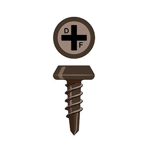 Durafast #10 X 3/4" Pan Head, Self Drill Drywall Screw [BULK]