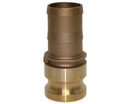 E-400-BRASS | Part E - Adapter - 4" Male Adapter x 4" Hose Shank, Brass