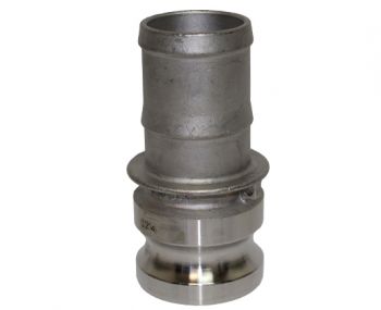 E-150-SS304 | Part E - Adapter - 1-1/2" Male Adapter x 1-1/2" Hose Shank, 304SS