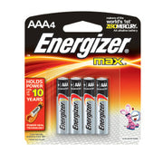 Energizer MAX Alkaline AAA Battery - 4 Pack