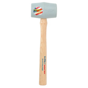 Estwing DH-12N 12oz No-Mar Gray Deadhead Rubber Mallet, Wood Handle