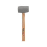 Estwing DH-12N 12oz No-Mar Gray Deadhead Rubber Mallet, Wood Handle