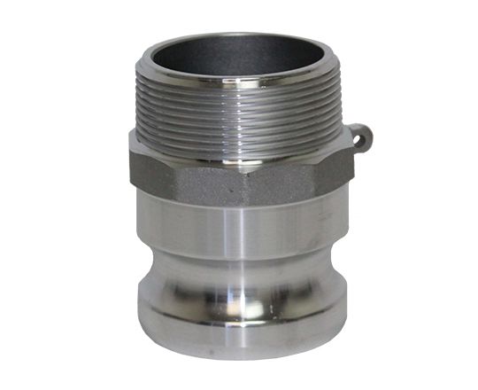 F-600-ALUMINUM | Part F - Adapter - 6" Male Adapter x 6" Male NPT, Aluminum