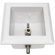 1/2" PEX Crimp (F1807) Inlet, Toilet Outlet Box, 3/4" OD Compression Outlet Connection