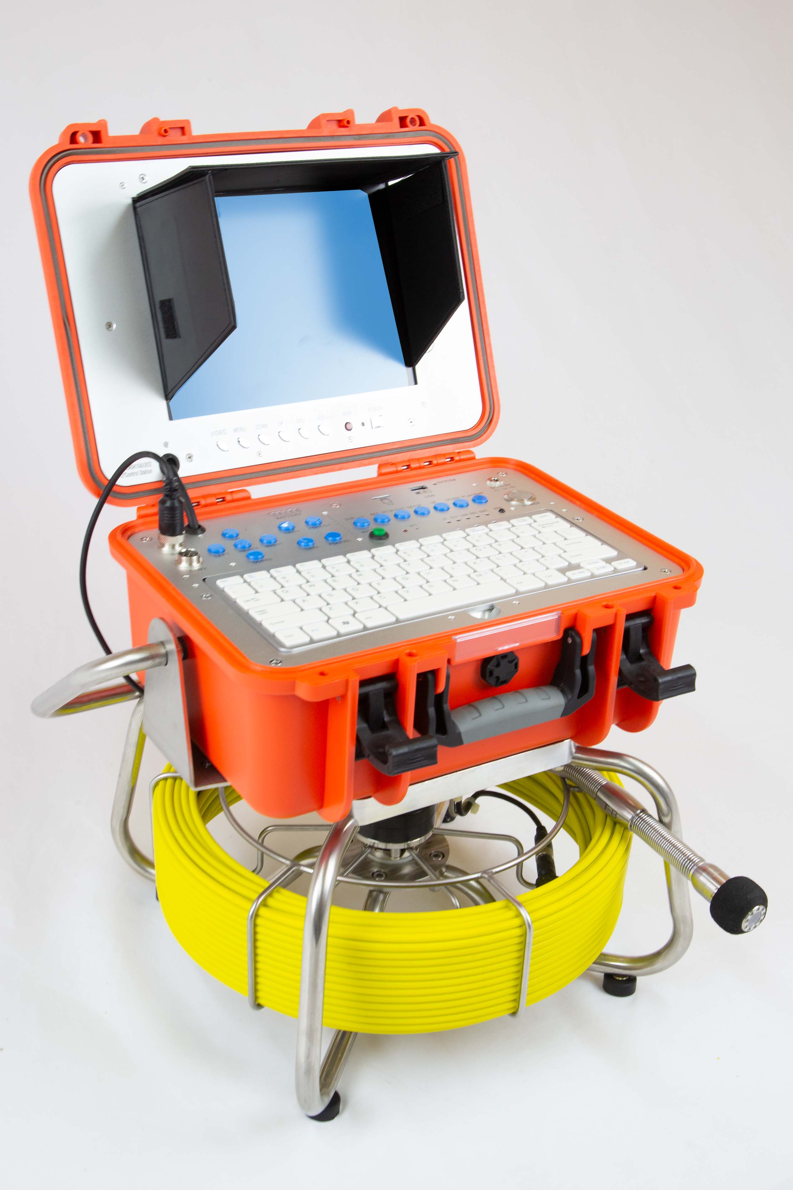 All-In-One Sewer Camera With 200Ft Cable, Self-Leveling Head And 512Hz Sonde
