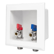 1/2" CPVC PPE Intet, Faucet Outlet Box, With Installed 1/4 Turn Ball Valve