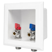1/2" Sweat MIP, Faucet Outlet Box, with Installed 1/4 Turn Ball Valve