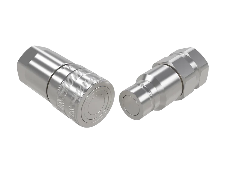 FF-HP-SS-16-16C | Flush Face Coupling, 316 Stainless Steel, 1" Coupling Body X 1" Female NPT Threads
