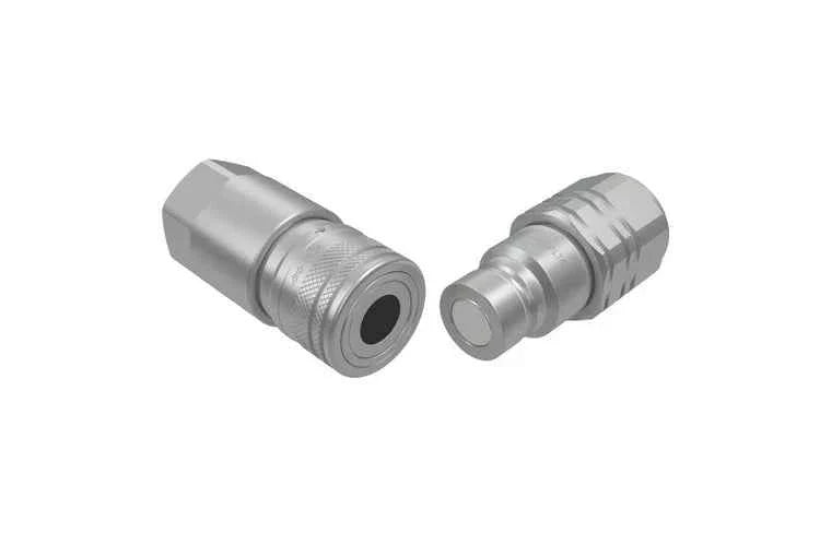 FF-HPG-16-16N-SAE | Flush Face high pressure gray 1" nipple body x 1" female SAE threads