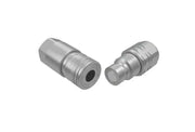 FF-HPG-06-06C-SAE | Flush Face High Pressure with Gray Nickel Plating, 3/8" coupling Body x 3/8" Female SAE Threads