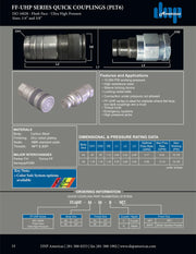 FF-UHP-04-04C | 1/4" Coupling Body x 1/4" NPT female
