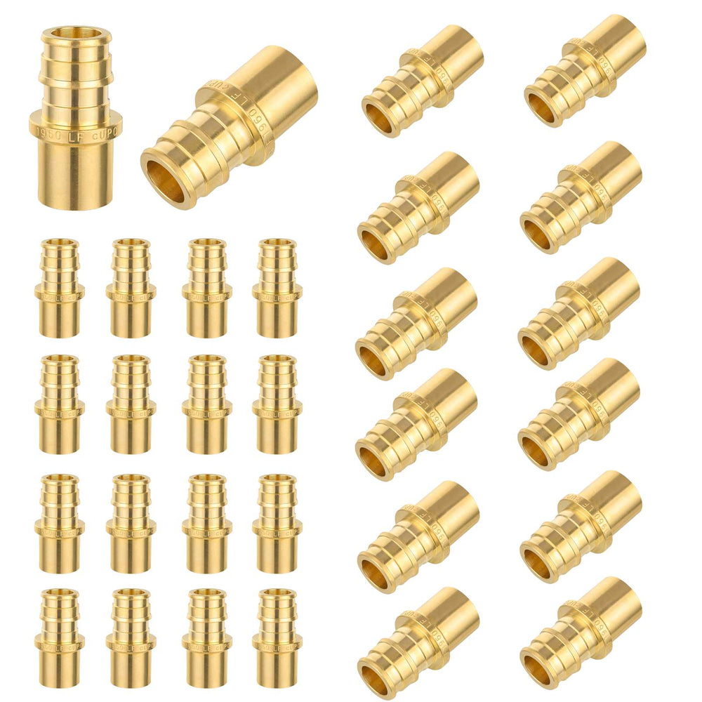 30 Pcs PEX A Expansion 3/4" PEX x 3/4" Male Sweat F1960 Adapter Wholesale