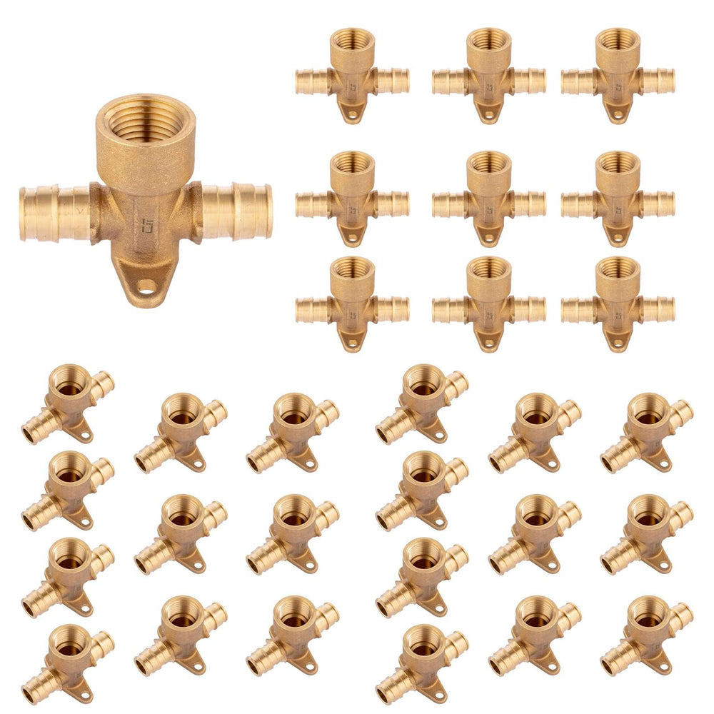 30 Pcs PEX A Expansion 1/2" PEX x 1/2" PEX x 1/2" Female NPT Drop Ear Elbow Wholesale