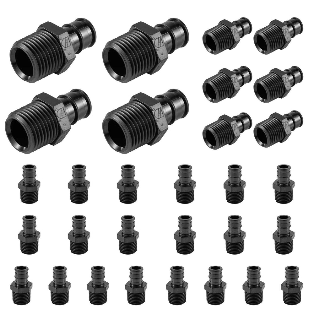 30 Pcs PEX A Expansion 1/2" PEX x 1/2" Male NPT Adapter Wholesale