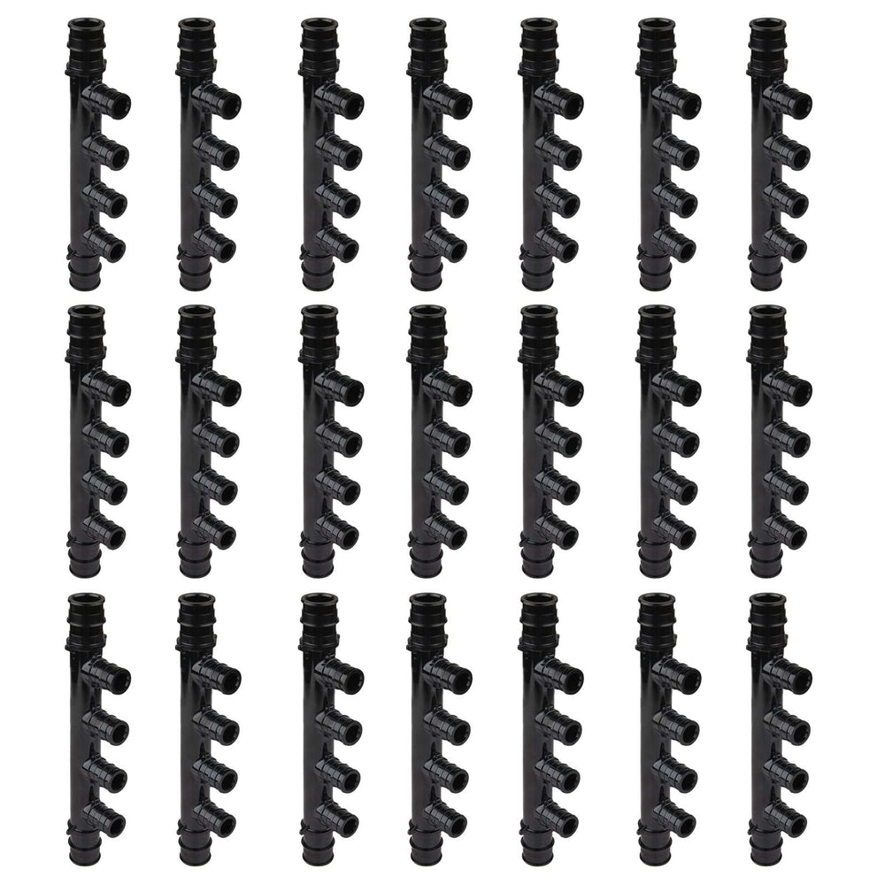 30 Pcs PEX A Expansion 3/4" x 1/2" Open Manifold (4 port) Wholesale
