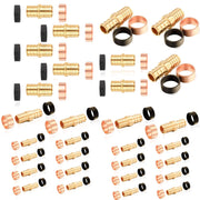 30 Pcs PEX-B Crimp 3/4-Inch Pex x 3/4-Inch PB Transition Brass Pex Coupling (Lead Free)