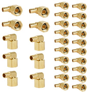 30 Pcs PEX-B Crimp 3/4" PEX x 3/4" Female NPT Metal Swivel Elbow (Lead Free)
