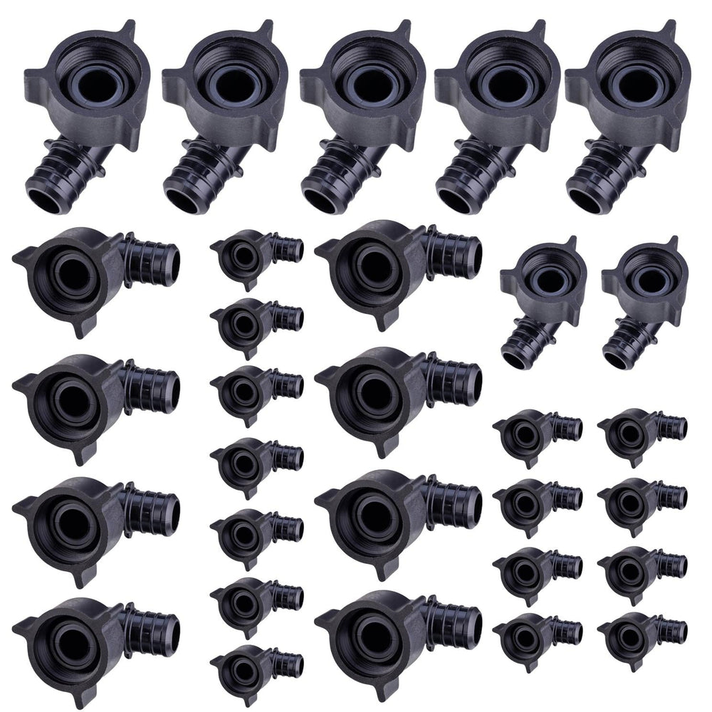 30 Pcs PEX-B Crimp 1/2" PPSU Swivel Elbow